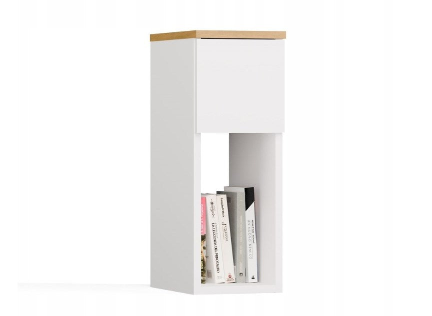 GALAX 20/1S White/Artisan Bedside Table