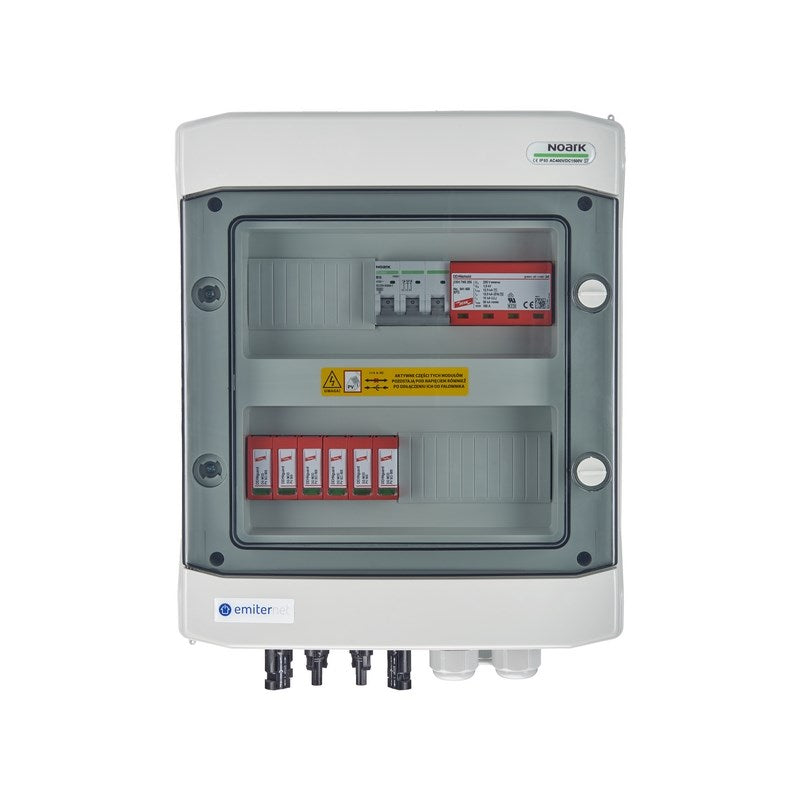 EMITER Junction Box EM-841_DCAC - IP65, 2 PV Strings, 2840 g
