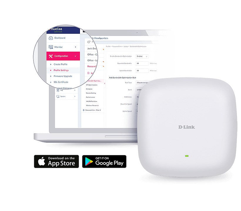 D-Link Nuclias Connect DAP-X2850 Wireless Base Station Wi-Fi 6