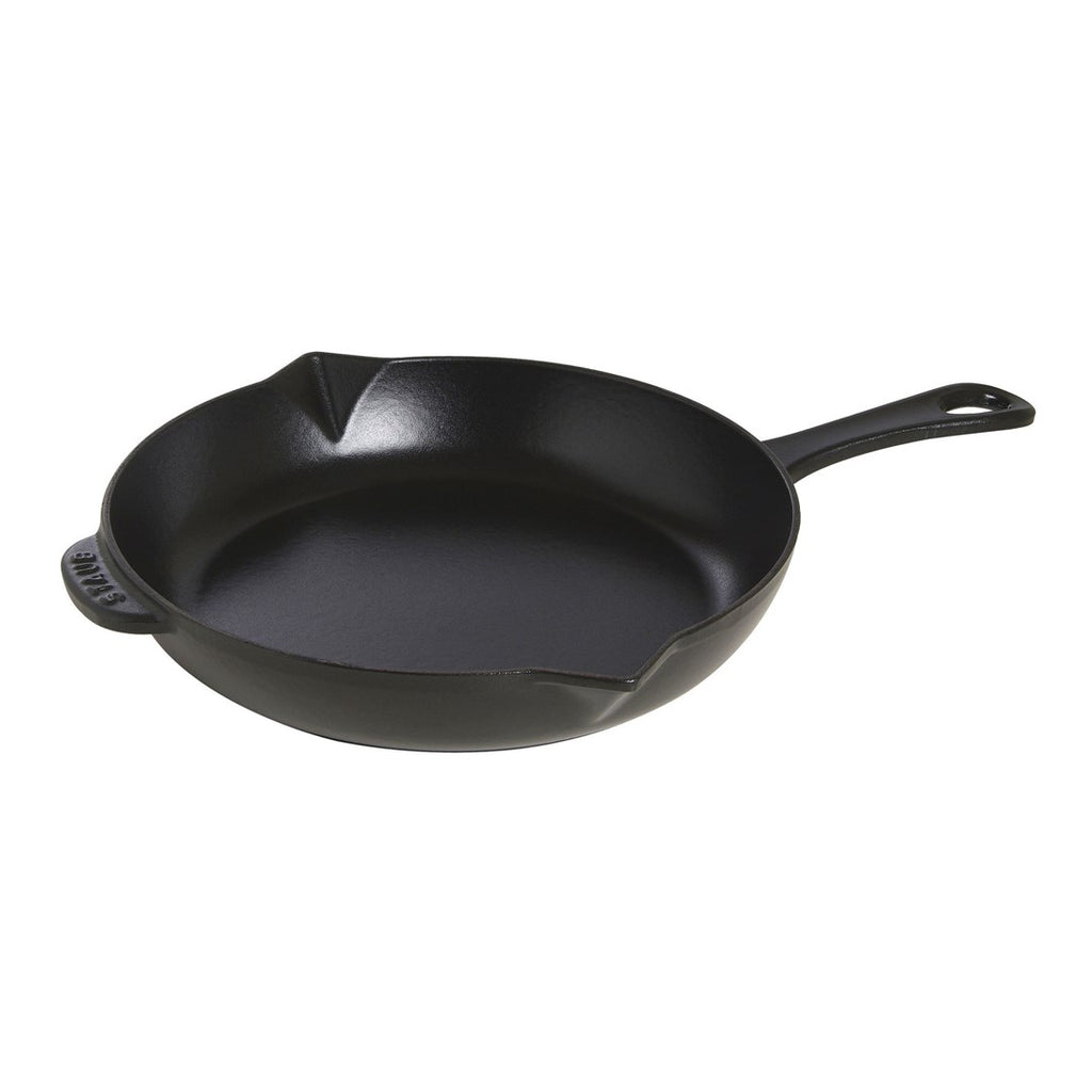Staub Cast Iron Skillet with Metal Handle - 26 cm  Black