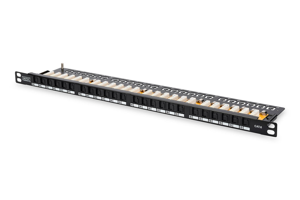 DIGITUS® CAT 6 Class E High Density Patch Panel - Unshielded 0.5U DN-91624U-SL-SH