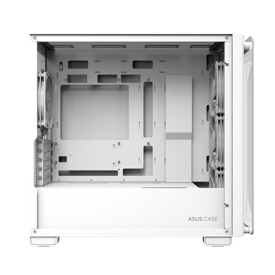 ASUS A23 PLUS - Micro ATX Case - Tempered Glass Side Panel - No Power Supply - White 90DC00K3-B19010