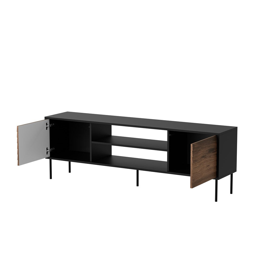 Cama EF CORTINA TV Cabinet 180x40x60 Black/Walnut