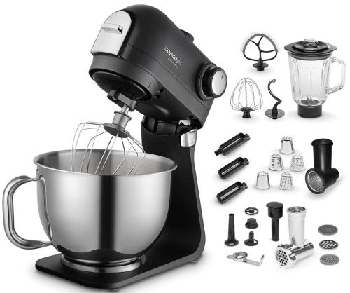 CONCEPT RM8000 Planetary Kitchen Machine 1200 W Black/Silver