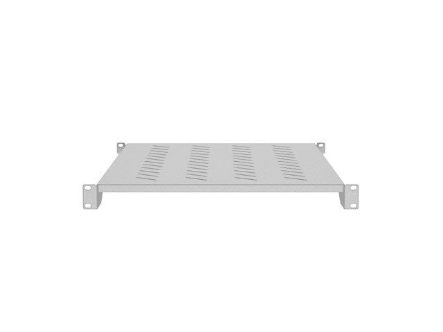 Lanberg Rack Shelf 1U 25 kg Grey 700 mm x 482.6 mm x 45 mm AK-1010-S