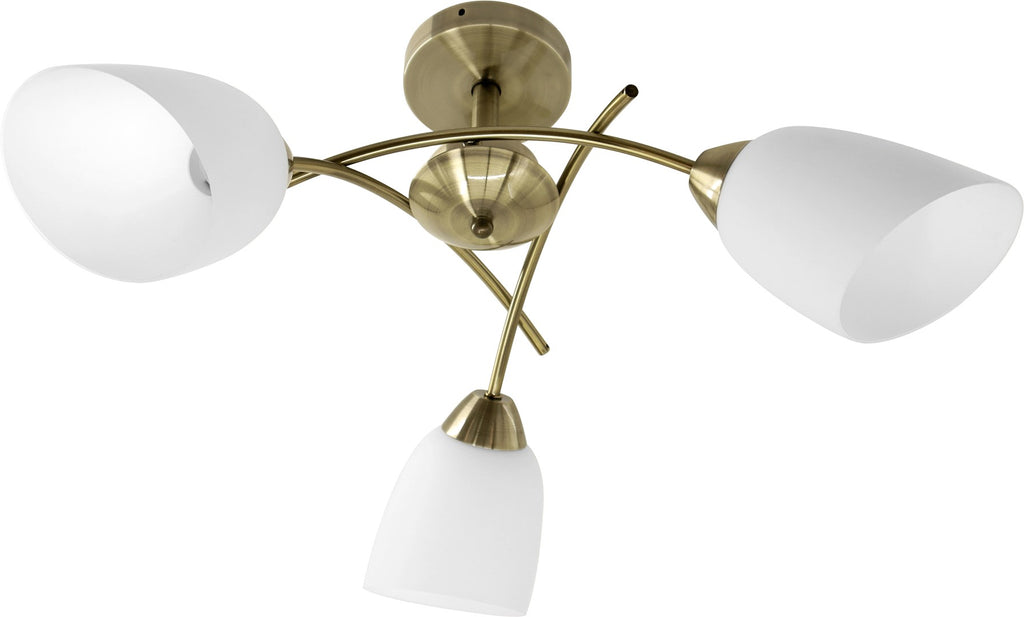 Activejet Classic ceiling chandelier pendant lamp NIKITA Patina triple 3xE27 for living room