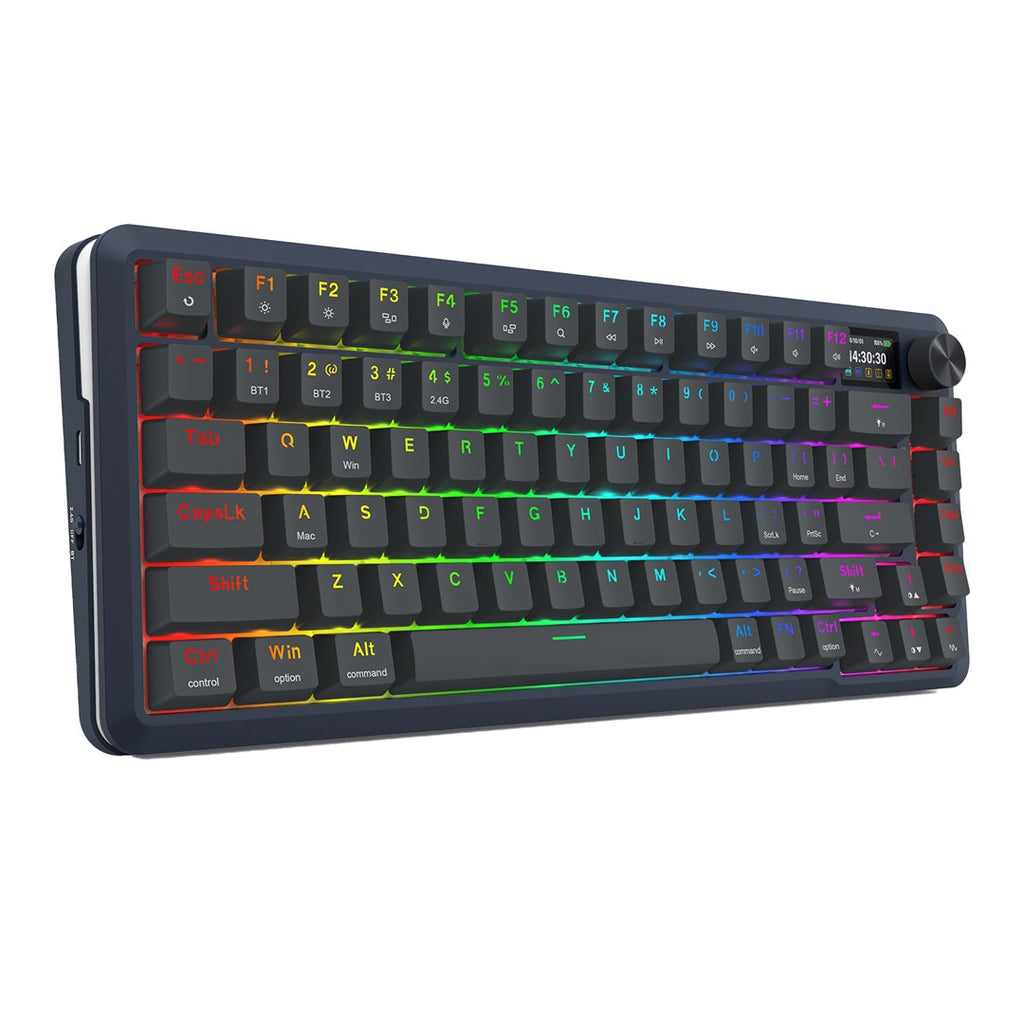 REDRAGON K708-RGB-PRO FLEKACT keyboard USB + RF Wireless + Bluetooth Black