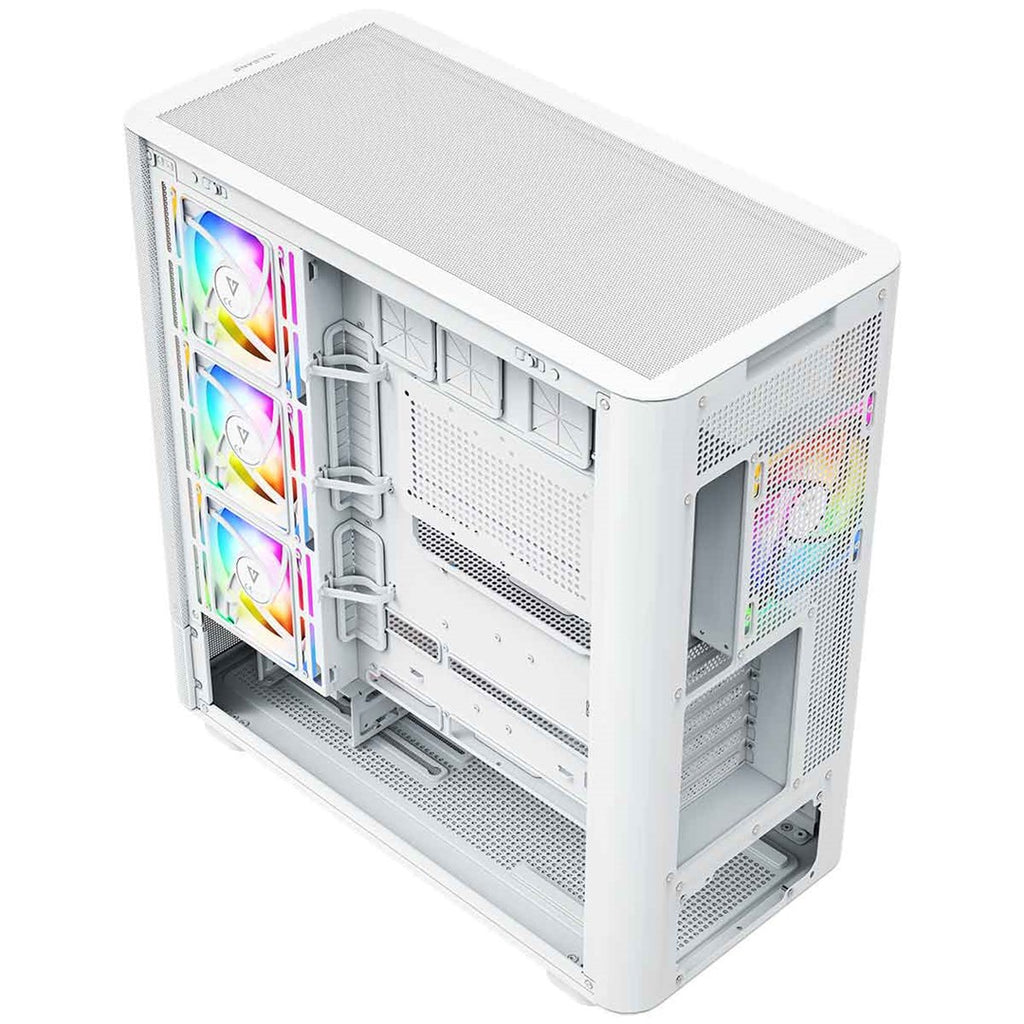 MODECOM Volcano AQ400 ARGB Midi Case White with LCD Display