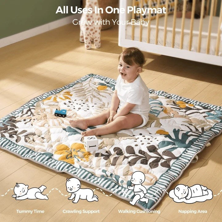Momcozy Floor Play Mat Green Forest | Model GM017-C700NB-A