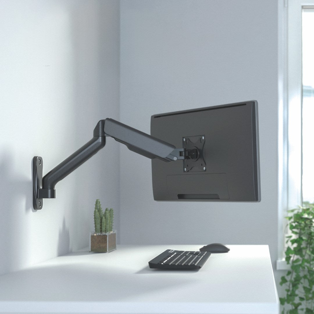 Maclean MC-332 Double Arm Monitor Wall Mount  17-32   9kg max  Computer Screen Holder