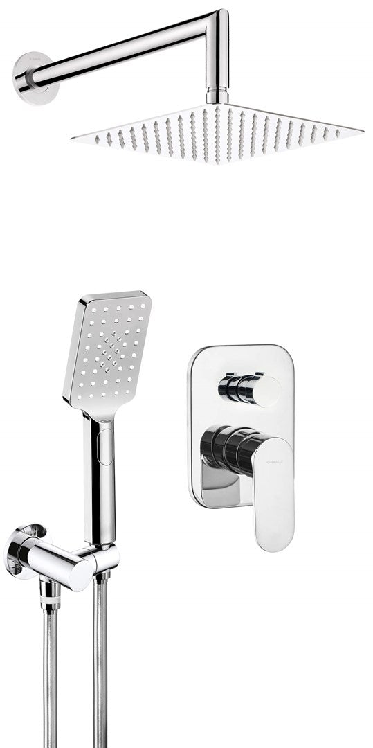 Deante Concealed Shower Set Chrome Mixer 35mm NAC 09LP