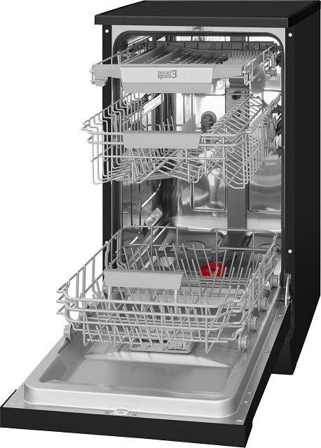 Amica Dishwasher Freestanding Black Adjustable Baskets DFM46C8EOiBH
