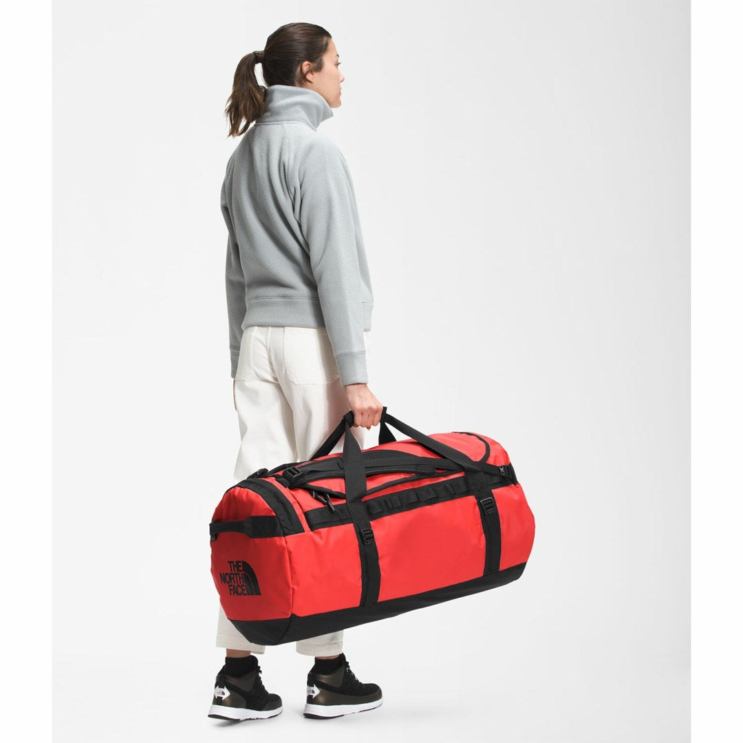 The North Face Base Camp Duffel L duffel bag 95 L Polyester Black  Red