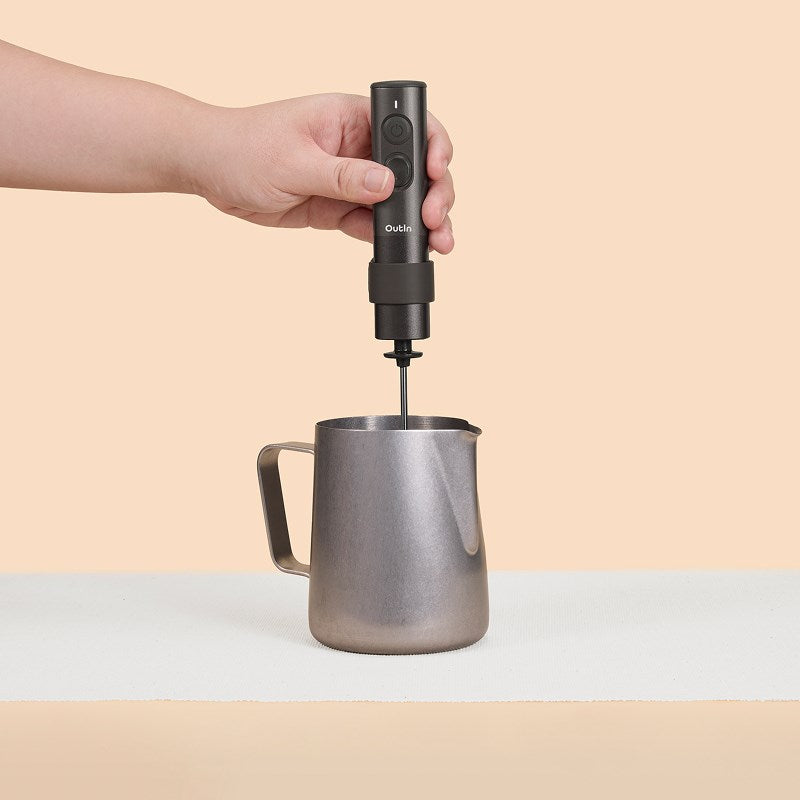 Outin Milk Foam Frother, 100 g Weight, 219 mm Length, Model OTMF-LG-01-TB