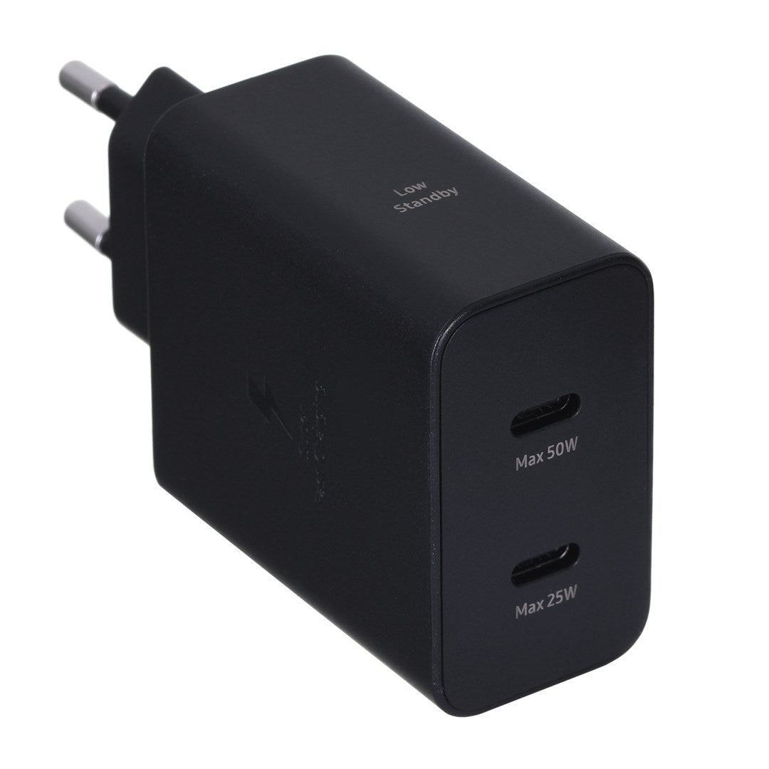 Samsung EP-T5020 - Netzteil - 50 Watt - 3 A - SFC 2,0, PD 3,0 (24 pin USB-C) - auf Kabel: USB-C - black (EP-T5020XBEGEU)