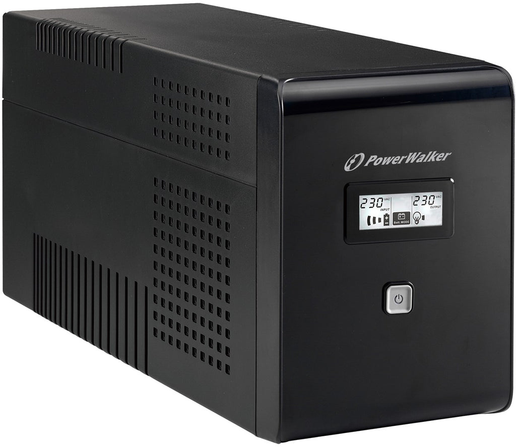 PowerWalker VI 2000 LCD - 2000VA Line-Interactive UPS with 2 AC Outlets