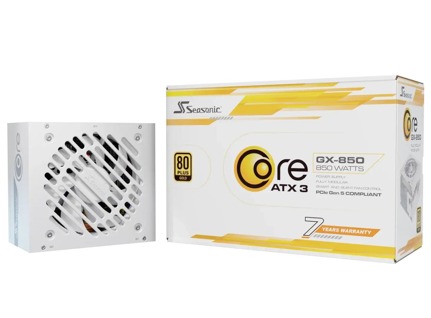 Seasonic 850W Core SRP-CGX851-A5A32SF-W ATX 3.1 80+ Gold Power Supply (SRP-CGX851-A5A32SF-W)