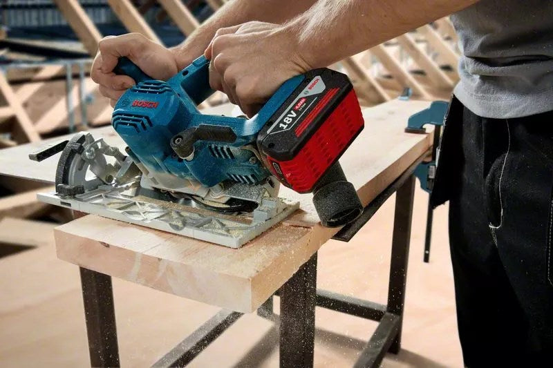Bosch GKS 185-LI 16.5 cm Black  Blue  Grey 5000 RPM