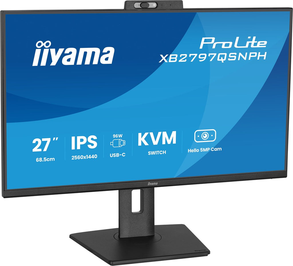 iiyama ProLite XB2797QSNPH-B1 Computer Monitor 27" 2560 x 1440 Quad HD Black