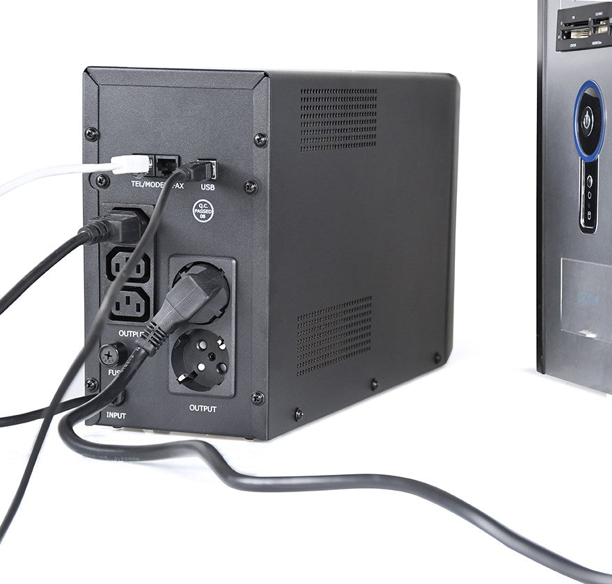 Gembird EG-UPS-035 UPS 2 kVA 1200 W 5 AC outlets