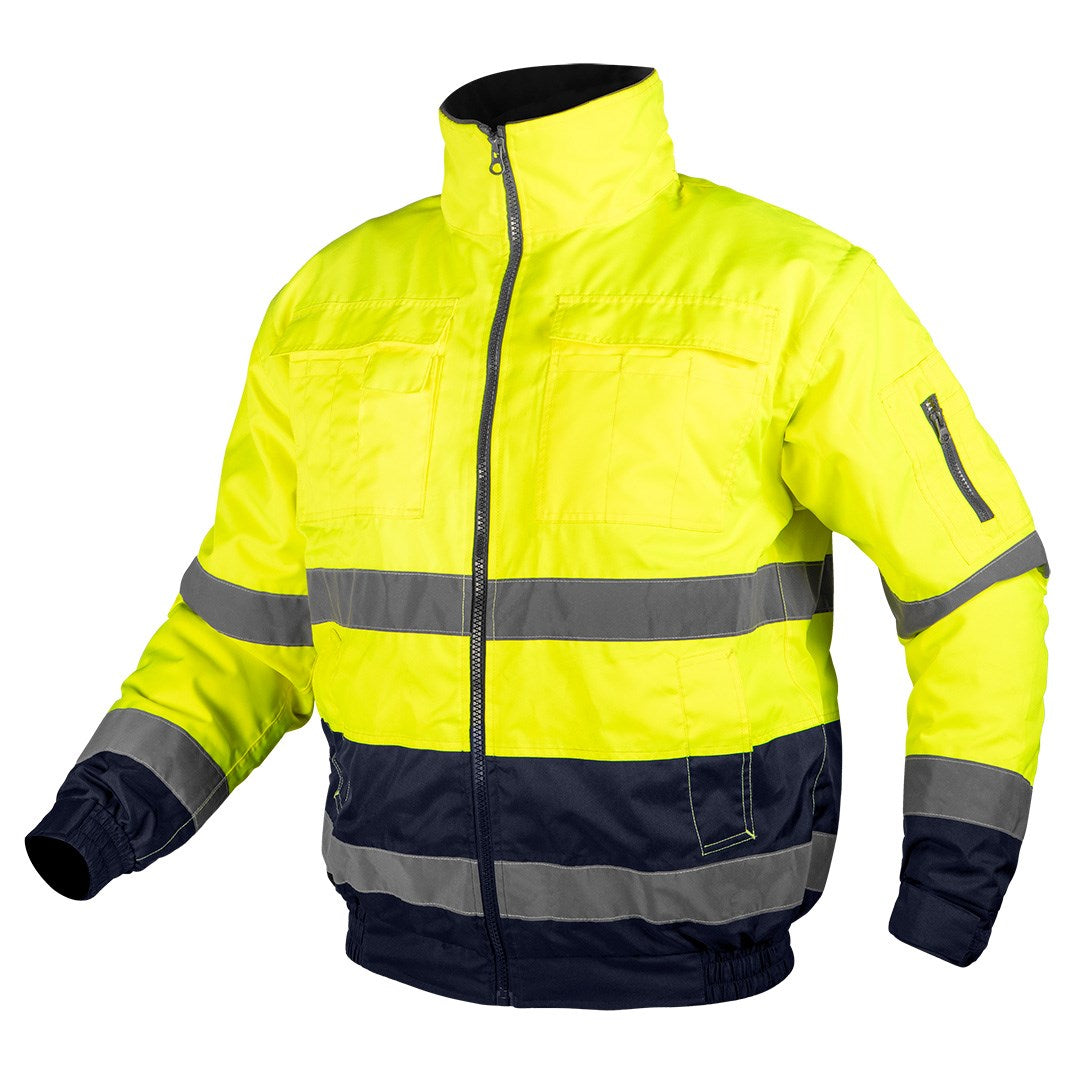 NEO TOOLS Insulated Work Jacket Yellow and Navy Blue S 81-714-S 3-in-1 1274 g