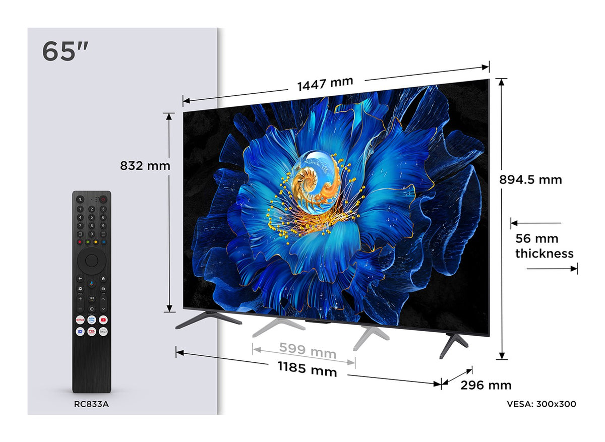 TCL C69KS 65C69KS TV 165.1 cm (65 ) 4K Ultra HD Smart TV Wi-Fi Metallic