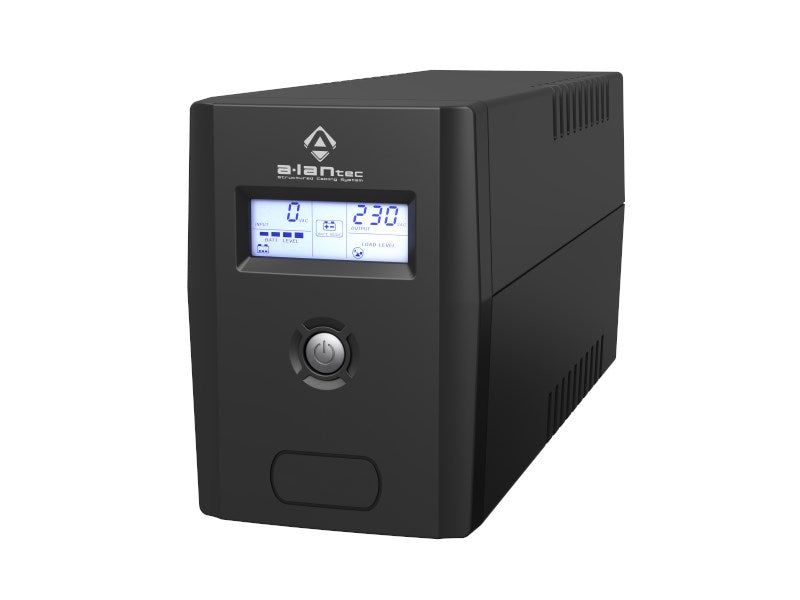 ALANTEC UPS 800VA/480W Power Supply Tower LCD 2×CEE 7/3, USB