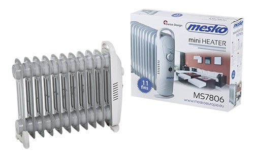 Mesko Oil Filled Radiator 1200W MS 7806 White