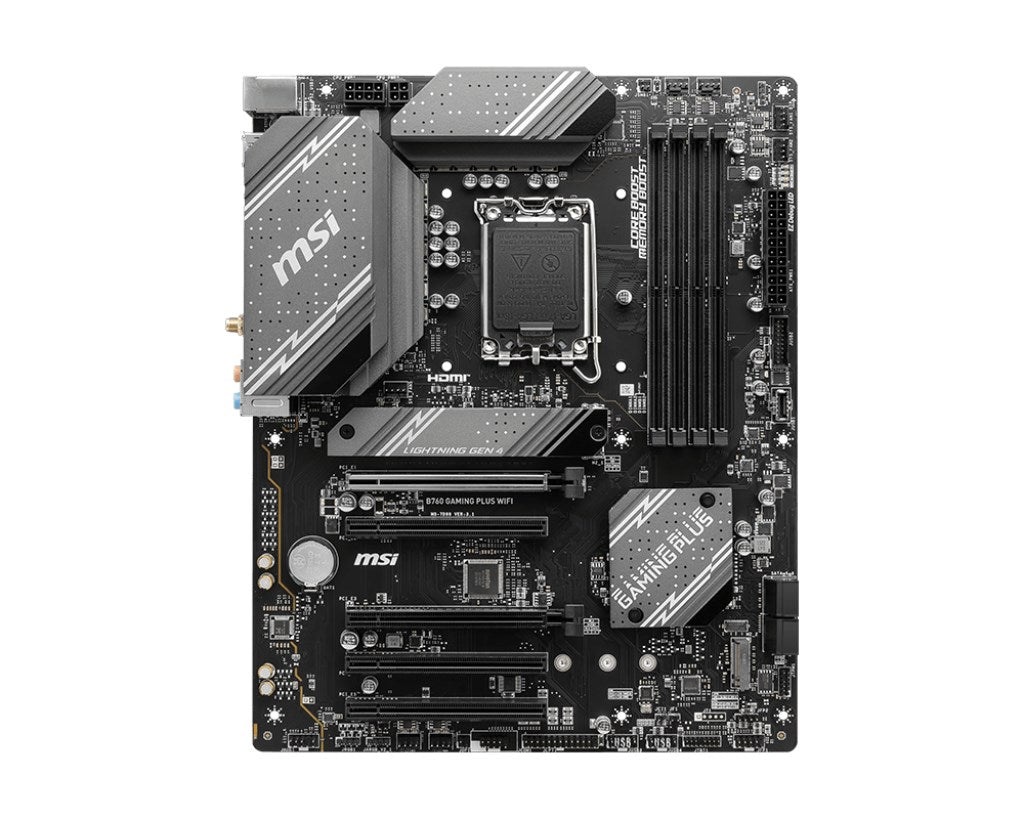 MSI B760 GAMING PLUS WIFI Motherboard - Intel LGA 1700 - DDR5 - ATX DDR5-SDRAM 7D98-007R
