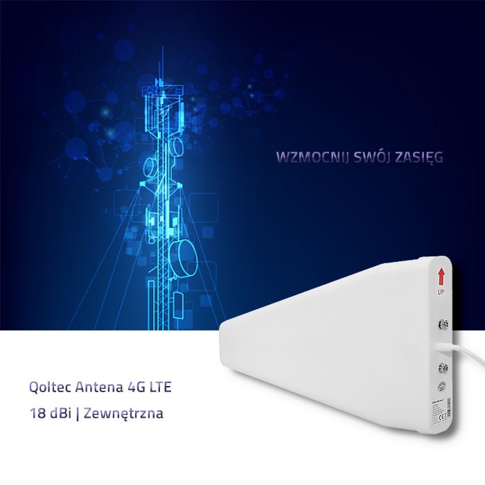 Qoltec 57021 4 G LTE Antenna 18 dBi Outdoor