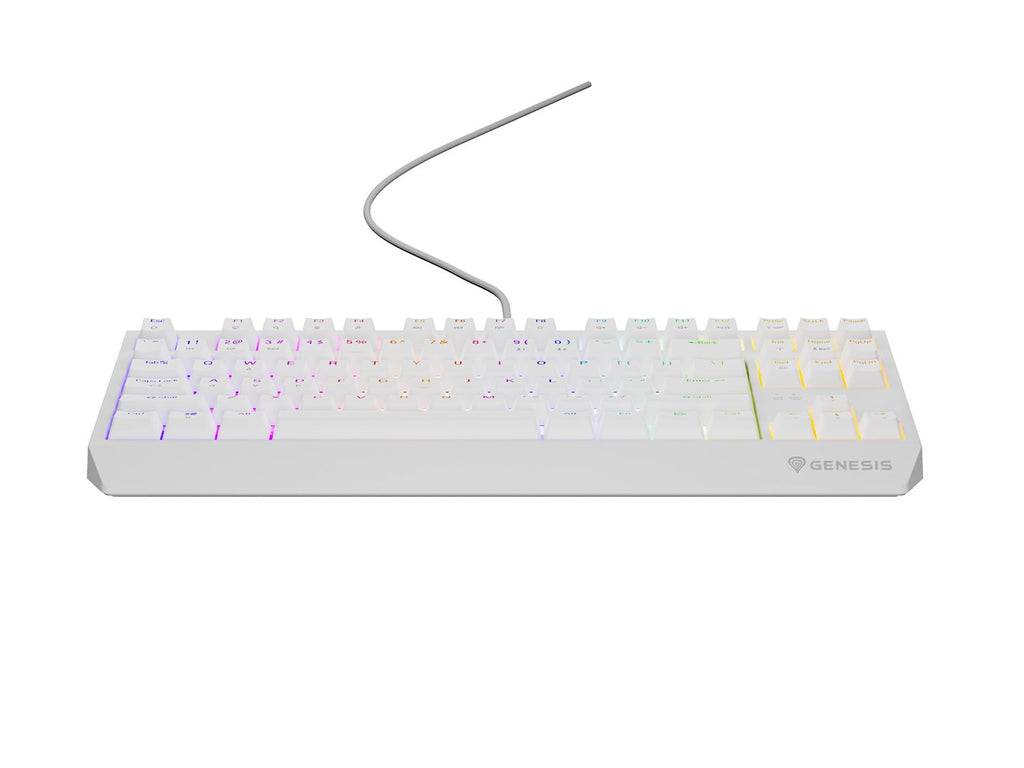 GENESIS Thor 230 TKL Keyboard Gaming USB + RF Wireless + Bluetooth QWERTY White