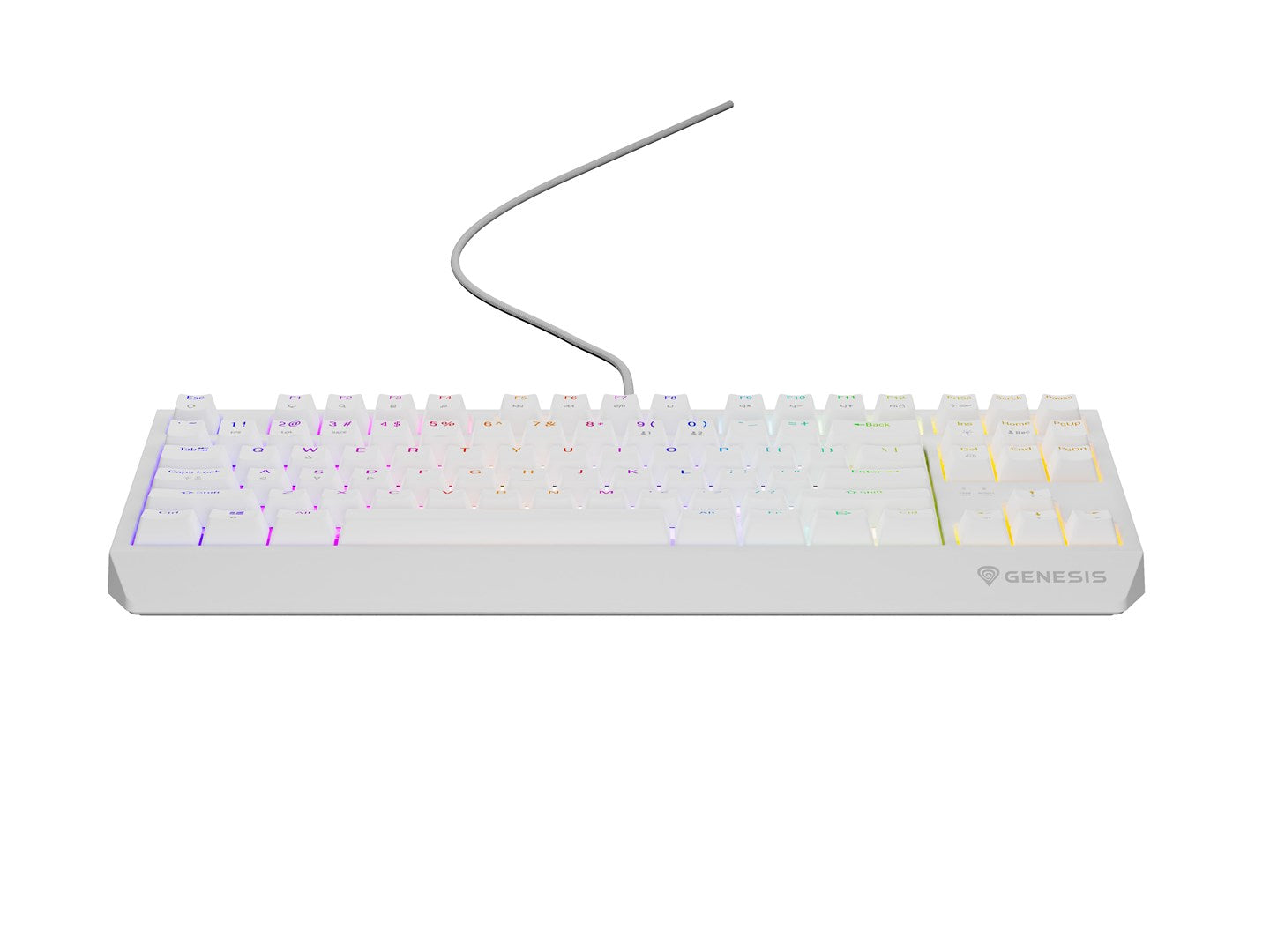 GENESIS Thor 230 TKL Keyboard Gaming USB + RF Wireless + Bluetooth QWERTY White