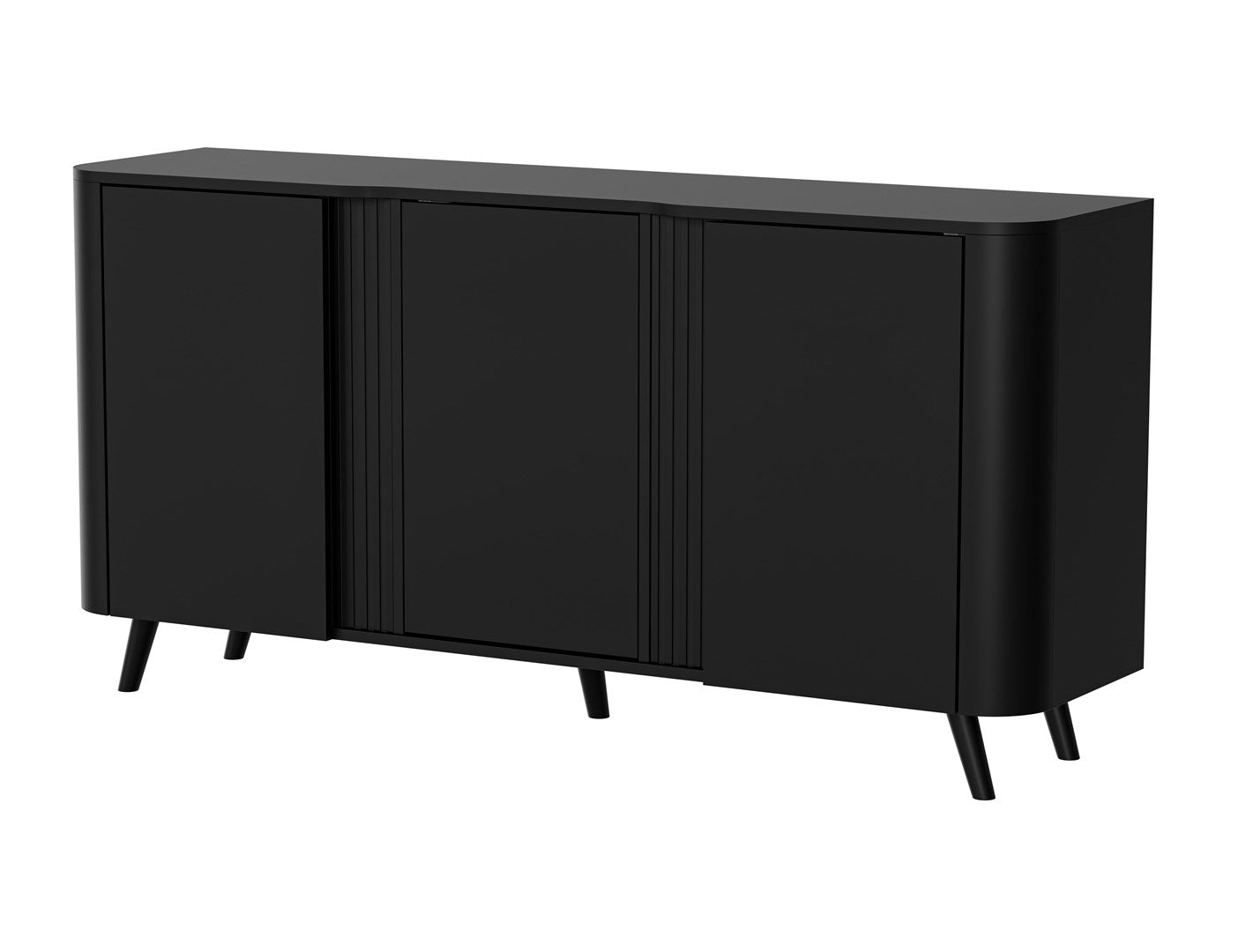 Cama Chest of Drawers VOLARE 151x39x75 Black