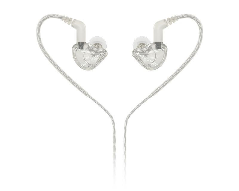 Behringer MO240-CL PRO Earbuds Wired Studio Headphones/ Transparent
