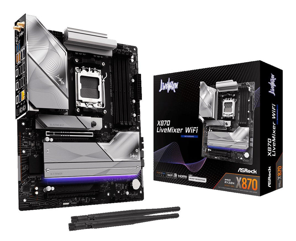 Asrock Motherboard for AMD Socket AM5 Ryzen 9000,8000, 7000 Series