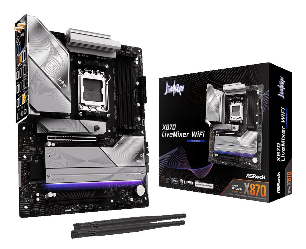 Asrock Motherboard for AMD Socket AM5 Ryzen 9000,8000, 7000 Series