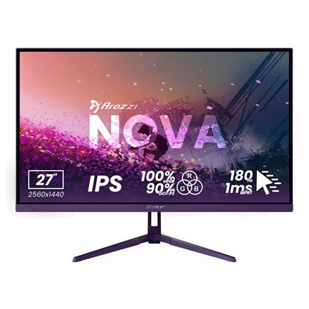 Arozzi Nova AZ-NO-27T2K260-PP Monitor 27" QHD 2560x1440 180Hz IPS Purple