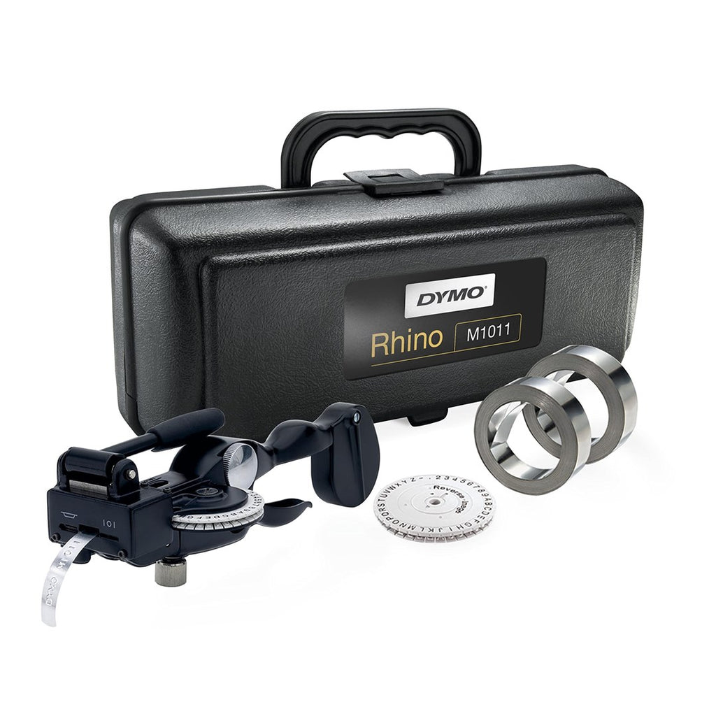 DYMO Metal Lettering Tool RHINO M1011 - Black - Embosses 12 mm Metal or Aluminum Strips (S0720090)