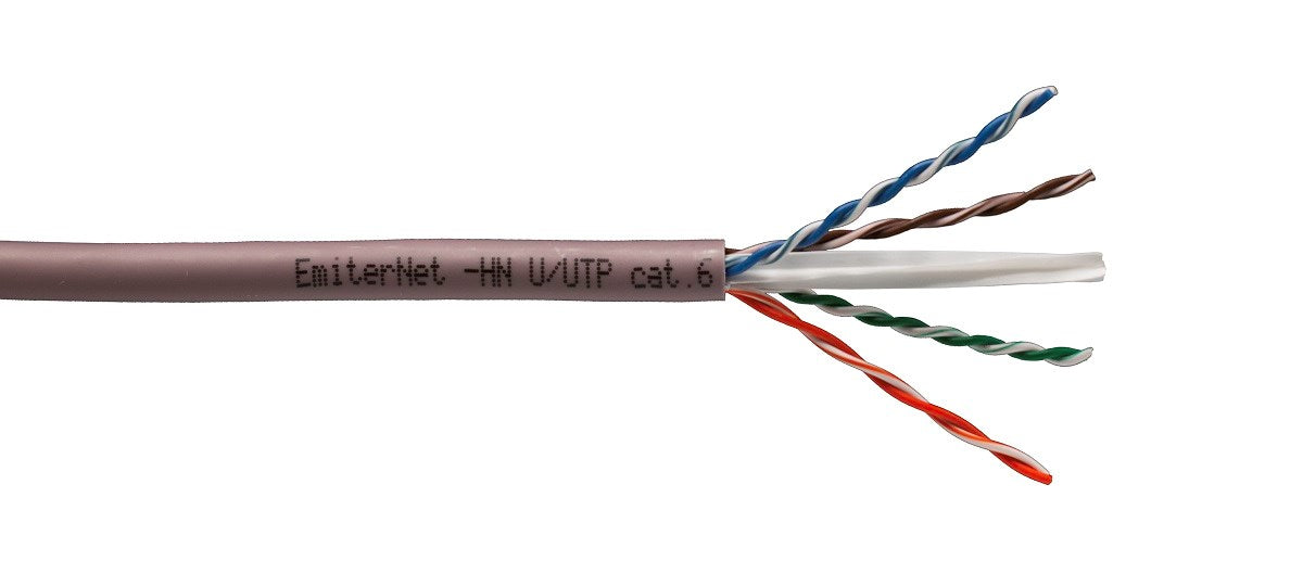 Kabel Emiter Net U/UTP kat.6 450MHz B2ca LS0H  drut 4x2x23AWG
