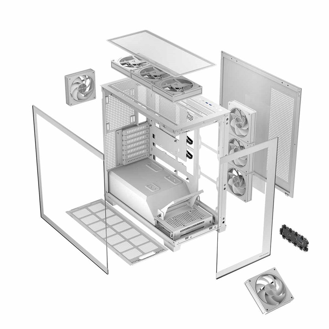 MODECOM VOLCANO STELLAR ARGB MIDI 8F Case White