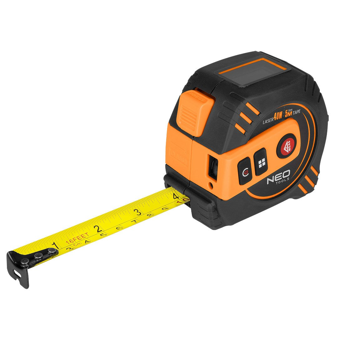 NEO TOOLS Laser Distance Meter, 445 g Weight, 60 mm Width