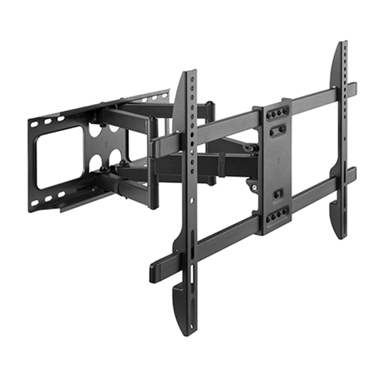 Gembird WM-80ST-02 Full-Motion TV Wall Mount 37-80" Black, VESA 600x400mm, Max Load 60 kg