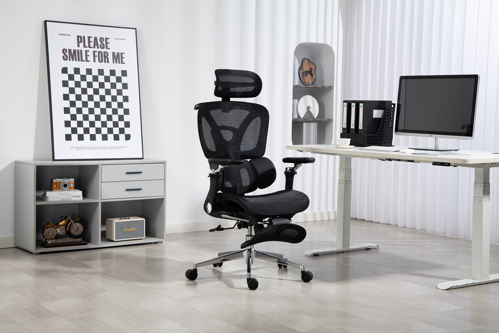 Activejet Ergonomic Office Chair YK848 Black - Adjustable Design