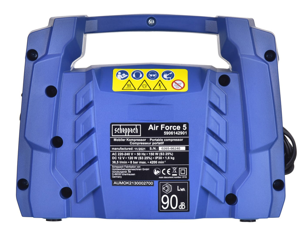 Scheppach AIR-FORCE 5 Air Compressor 0.2 W AC