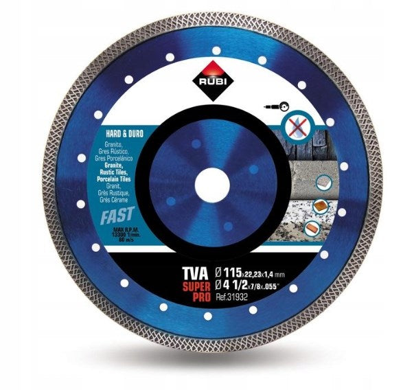 RUBI Diamond Blade for Hard Materials 200 mm 340 mm 31934
