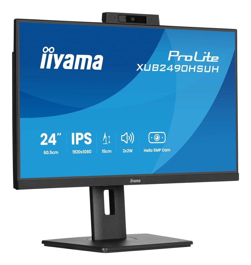 Iiyama ProLite XUB2490HSUH-B2 LED Monitor, 24", IPS, Height Adjustable