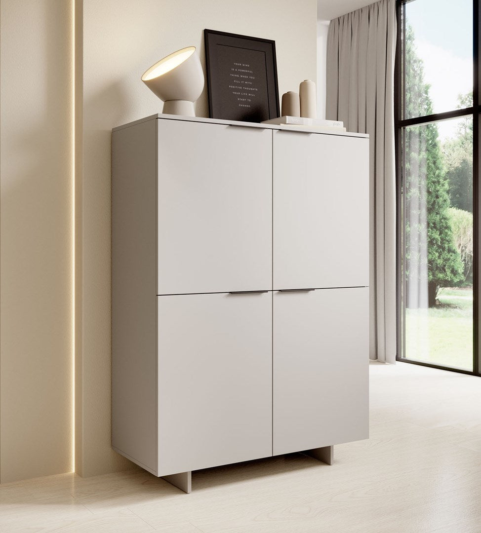 Cama Chest of Drawers ALMA 100x41.5xH145 Cashmere