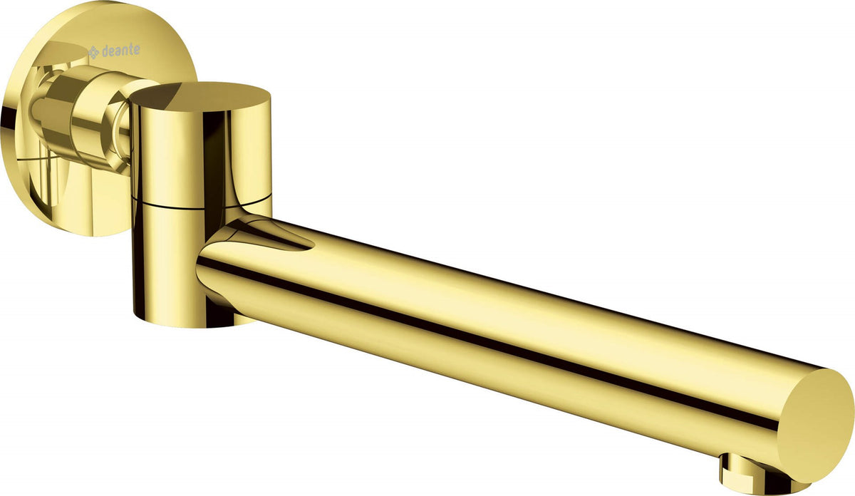 CASCADA Bathtub Spout - Foldable Round Brass Gold NAC Z87K