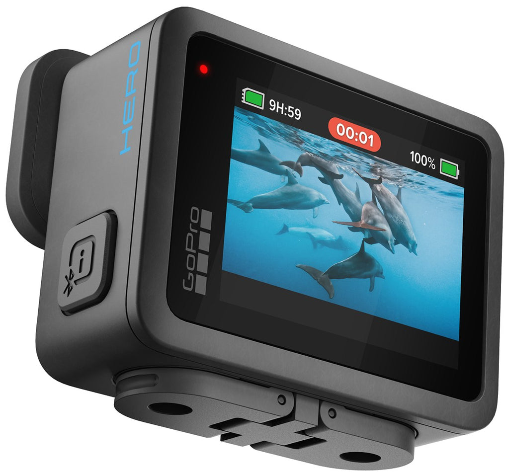 GoPro HERO Action Cam - 4K, 2.7K, Full HD - Image Stabilization - Bluetooth - Waterproof (CHDHF-131-EU)