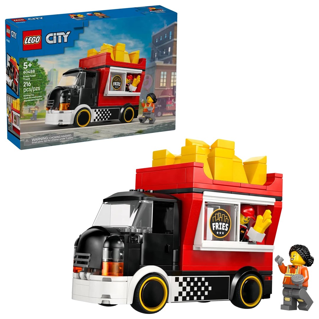 LEGO CITY Fries Food Truck 60488 - Toy Building Set for Ages 5+